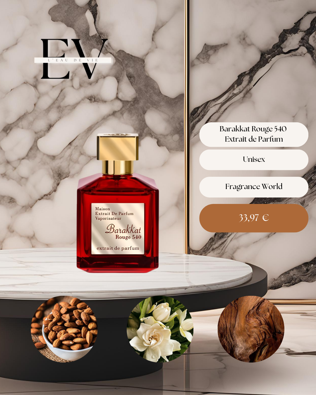 BARAKKAT ROUGE 540 Extrait de Parfum